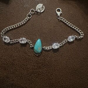 Kingman Turquoise Silver Bracelet